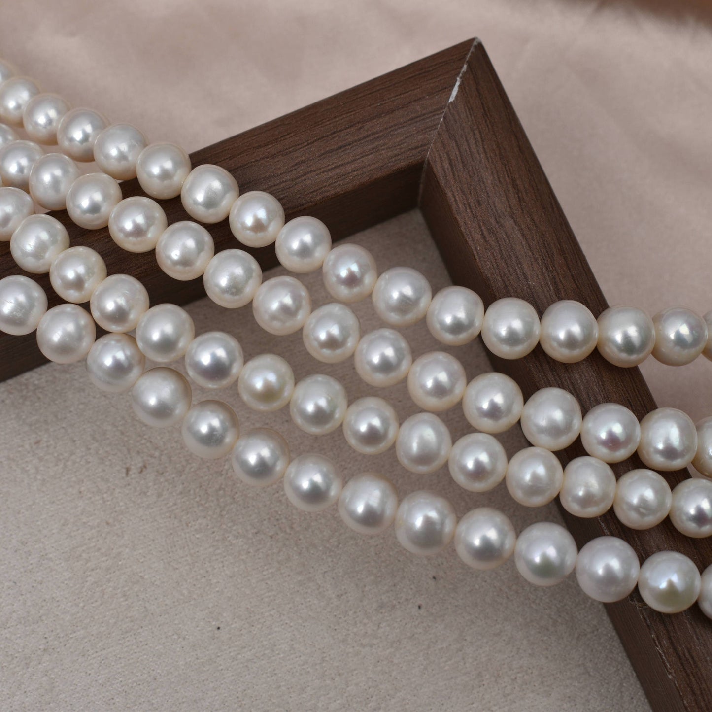 1144 natural freshwater pearl 8-9mm strong light DIY bracelet necklace work in progress loose beads wholesale