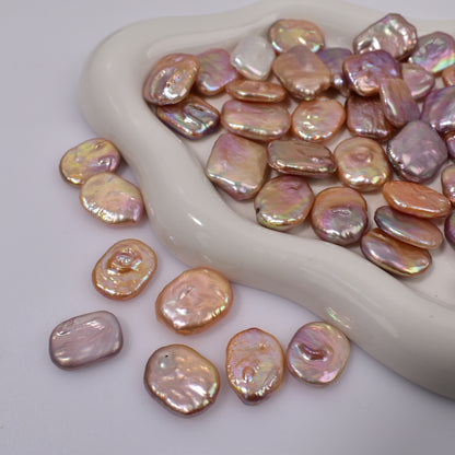 巴洛克异形方块珠散珠颗粒天然淡水无孔珍珠diy耳环吊坠饰品配件