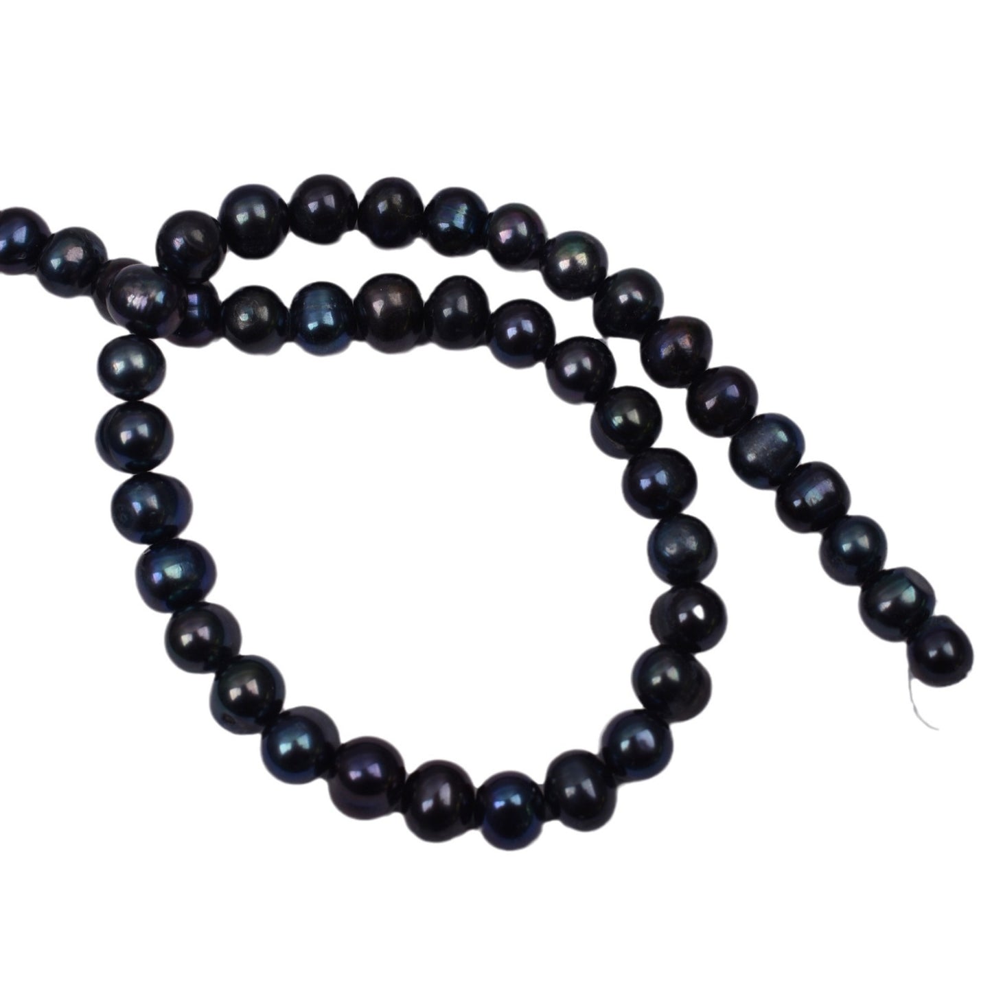 1117 natural freshwater pearl 8-9mm punch black egg-shaped freshwater pearl work in progress DIY handmade materials wholesale