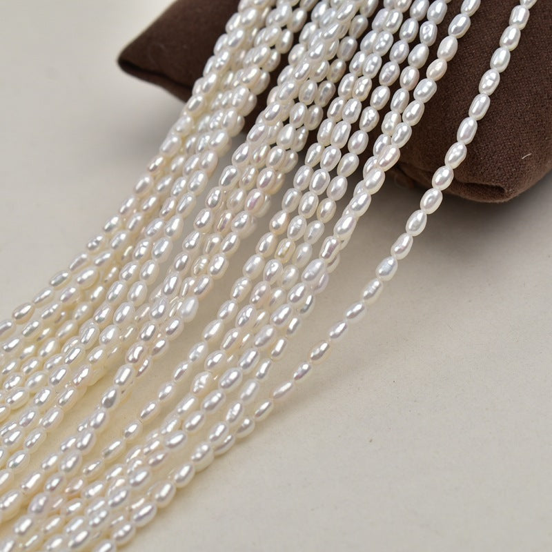 1061 2.5-3 mm Millet Beads Natural Freshwater Pearl work in progress