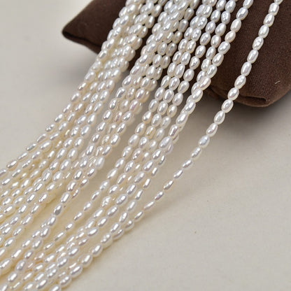 1061 2.5-3 mm Millet Beads Natural Freshwater Pearl work in progress