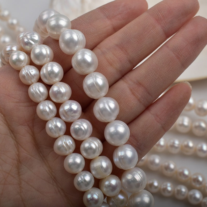 1159 natural freshwater pearl thread round pearl DIY jewelry material accessories wholesale