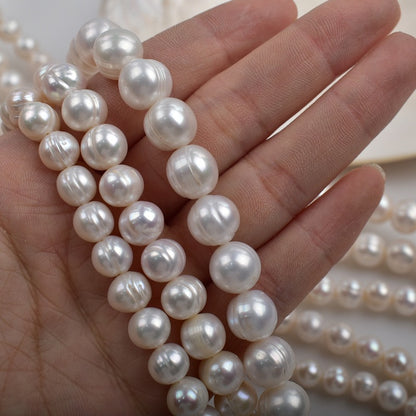 1159 natural freshwater pearl thread round pearl DIY jewelry material accessories wholesale