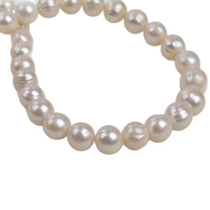 1179 large particles about 12mm white, pearl DIY freshwater pearl loose bead necklace work in progress