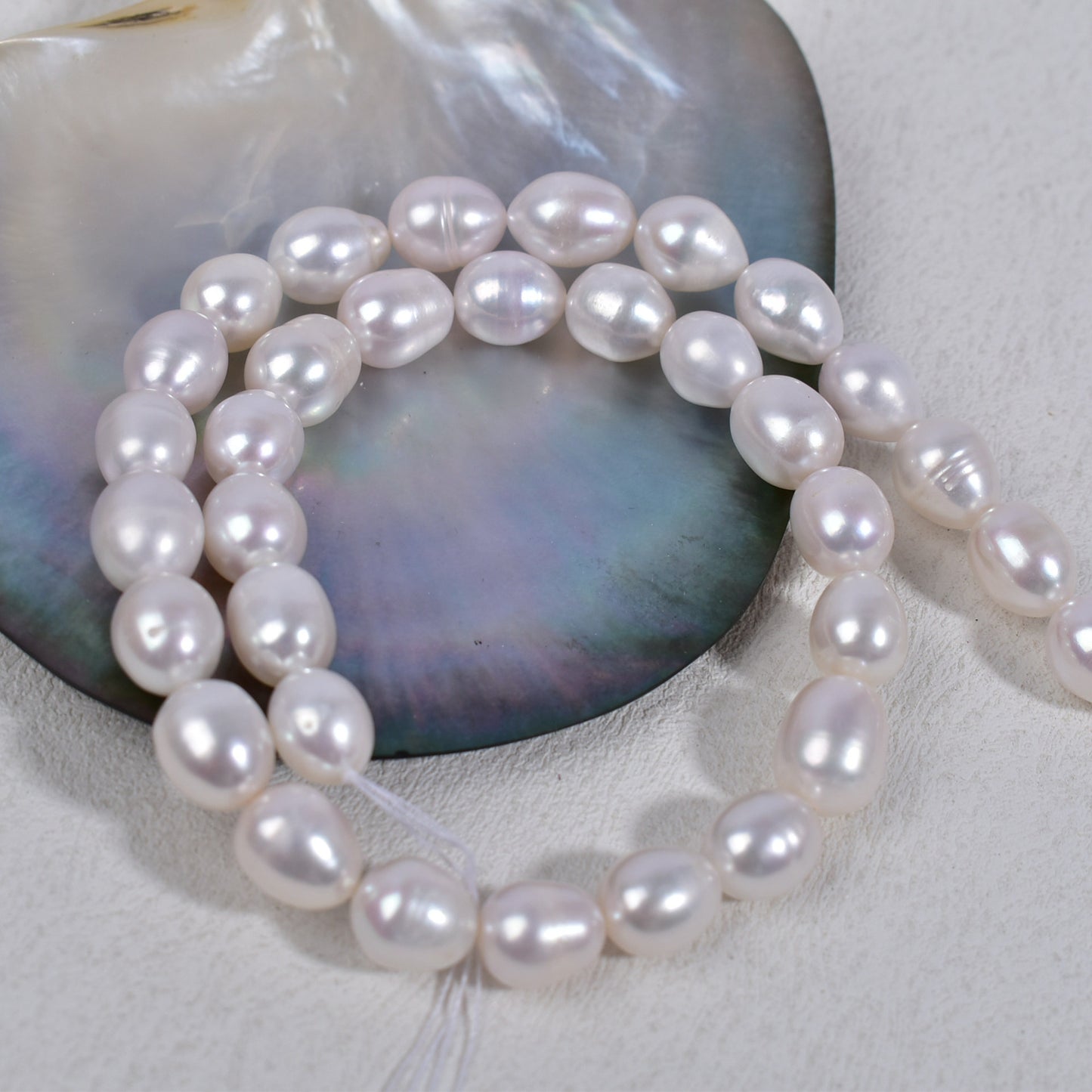 1014 Natural freshwater pearl loose beads 10-11MM rice beads handmade DIY beading materials work in progress Raw material accessories