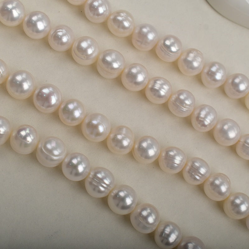 1114 10-11Mm Threaded Pearl Natural Freshwater Pearl DIY Jewelry Material Accessories Wholesale