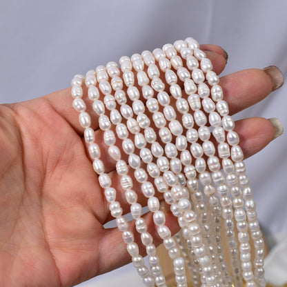 1058 4-5Mm natural freshwater pearl pearl DIY necklace bracelet work in progress