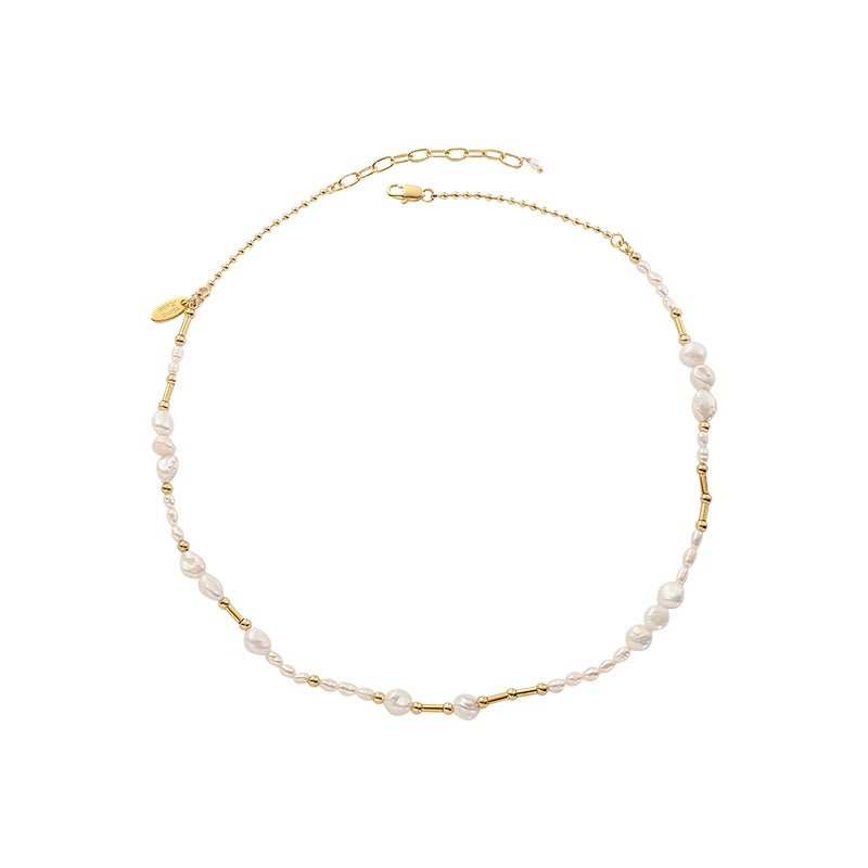 Vintage Fashion Baroque Freshwater Pearl Necklace