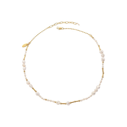 Vintage Fashion Baroque Freshwater Pearl Necklace