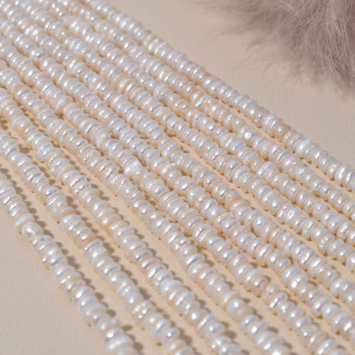 1203 cost-effective flat beads 4-5 special-shaped irregular pearls natural freshwater pearls DIY