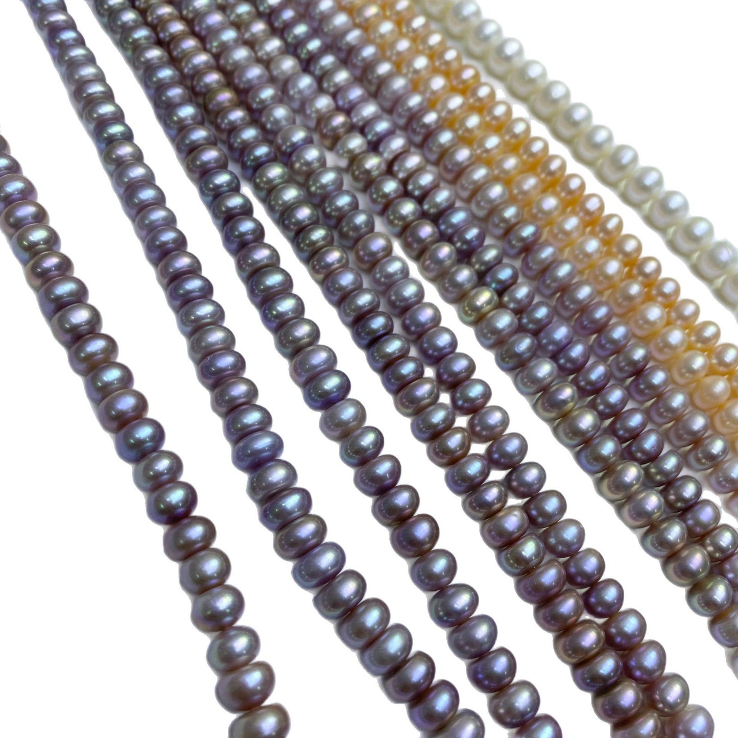 1240 Zhuji natural pearls 8-9MM freshwater flat beads loose beads purple pearls