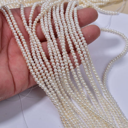 1131 4-4.5 mm Bread Pearl Pearl, Natural Freshwater Pearl Four Sided Light work in progress DIY material