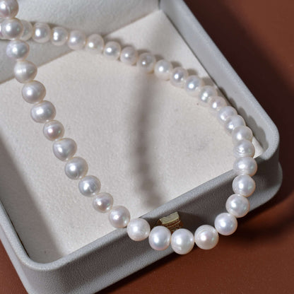 1154 new models, white bright threaded pearls, handmade DIY necklace accessories materials wholesale