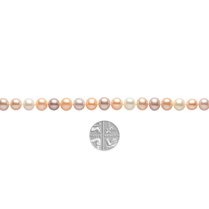 Mother's Day freshwater pearl jewelry necklace 6-6.5 mm three-piece gift box for mother, one for delivery
