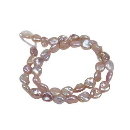 1103 Natural freshwater pearls 8-10mm irregular straight hole beads DIY