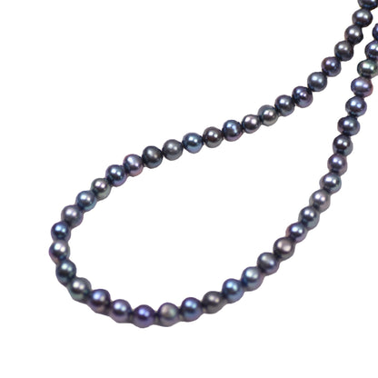 1171 Cost-effective imitation Tahitian black nearly round pearl 9mm jewelry DIY accessories natural freshwater pearl