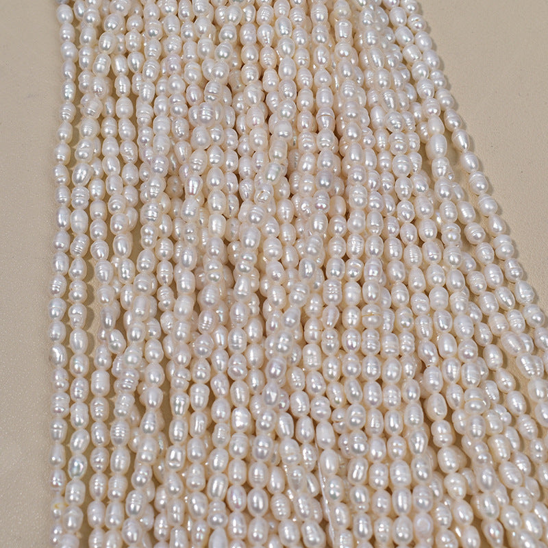 1058 4-5Mm natural freshwater pearl pearl DIY necklace bracelet work in progress