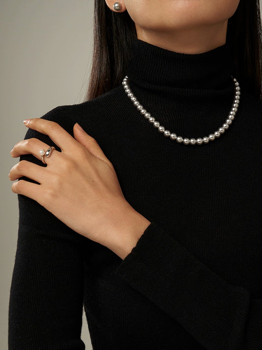 Necklace set female original collarbone chain retro light luxury high sense not picky