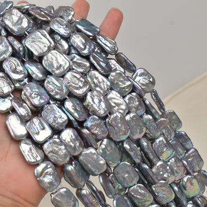 1078 Baroque cube shaped pearl natural freshwater pearl