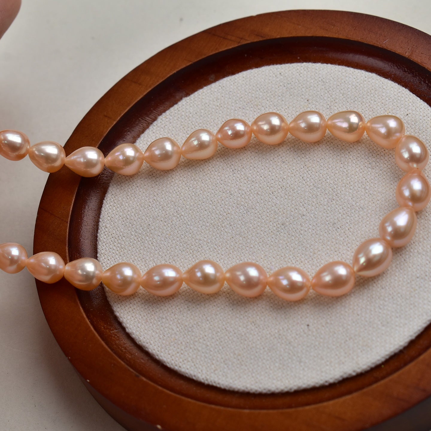 1106 Wholesale Seedless Natural Freshwater Pearl 7-8m Drop Baroque DIY Loose Beads