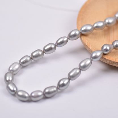 1019 Natural Freshwater Pearl Loose Beads 7-8mm Rice BeadsWholesale