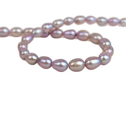 1029 7-8Mm rice beads natural freshwater real pearls work in progress material jewelry accessories necklace material
