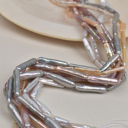 1107 natural silver gray white gold Panax notoginseng petals baroque natural freshwater pearl