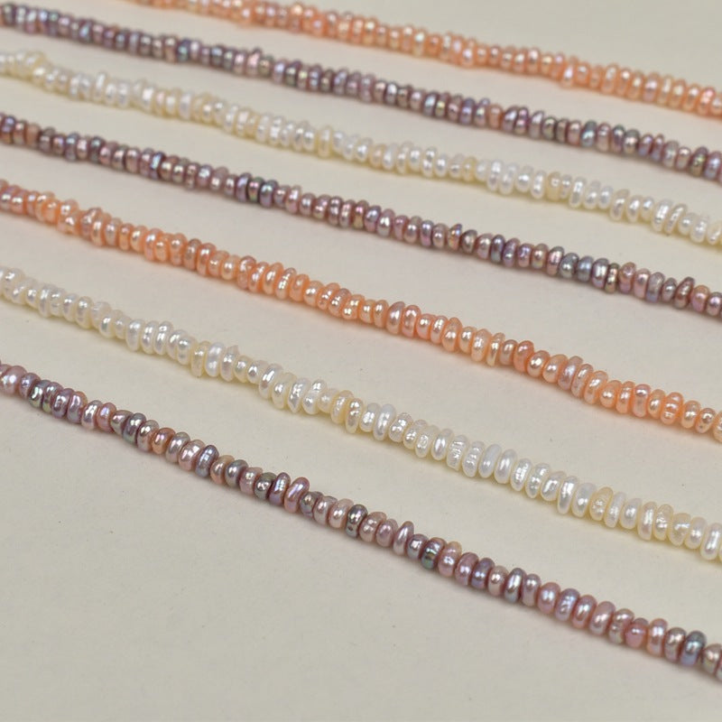 1255 4-5mm Irregularly Stacked Baroque Natural Freshwater Real Pearl Small Pearl Jewelry Accessories Necklace Material