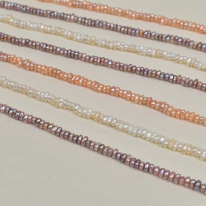 1255 4-5mm Irregularly Stacked Baroque Natural Freshwater Real Pearl Small Pearl Jewelry Accessories Necklace Material