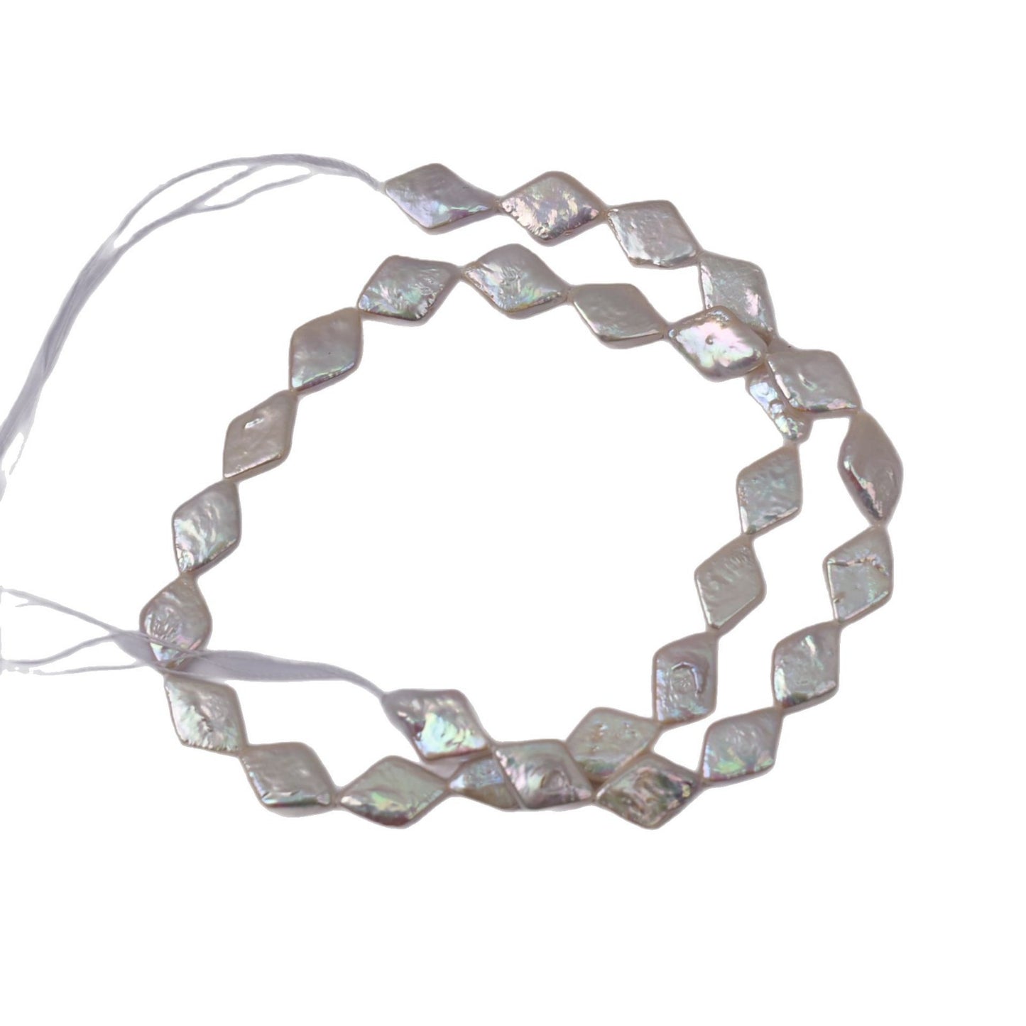 1072 Baroque Pearl Natural Freshwater Pearl Rhombus Loose Bead Jewelry Accessories