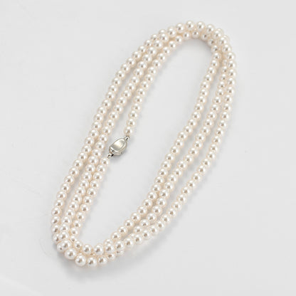 120Cm Pearl Necklace, Wear More Fa Zhengyuan Imitation  + Chain Stacked, Wear Women's Long Sweater Chain