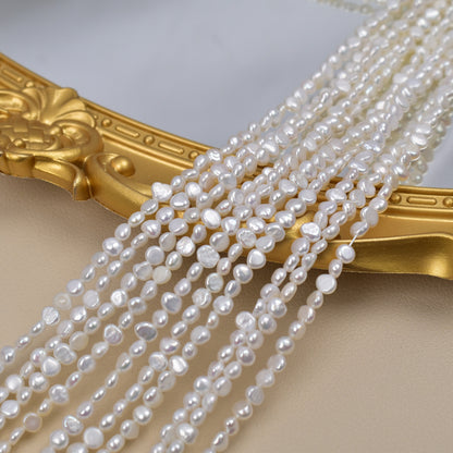 1205 4-5Mm Natural Freshwater Pearl, Baroque Shaped Pearl Loose Bead DIY