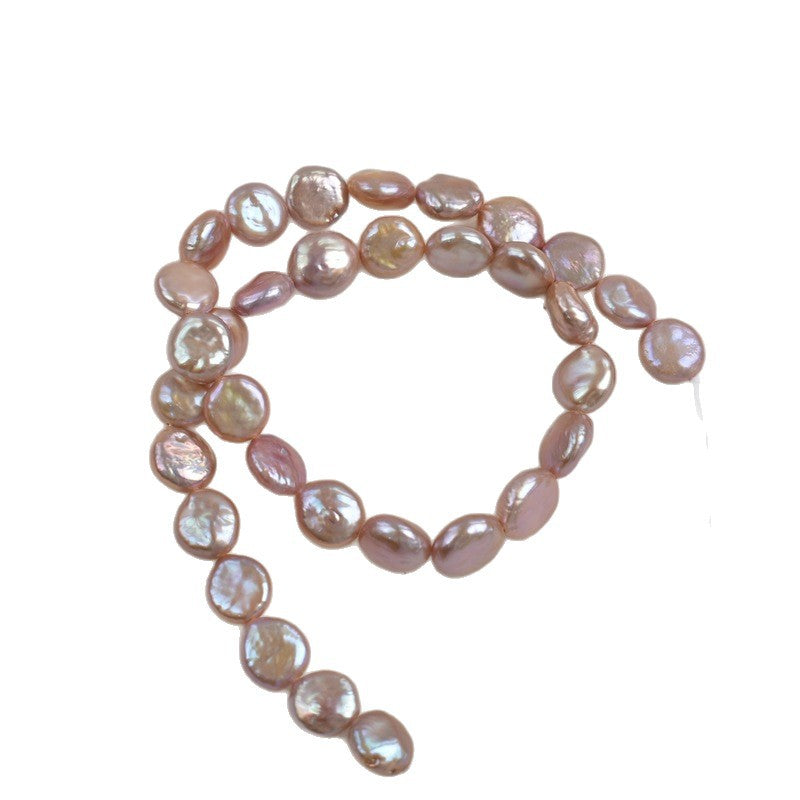 1071 11-12Mm Intense Purple Baroque Button Pearl