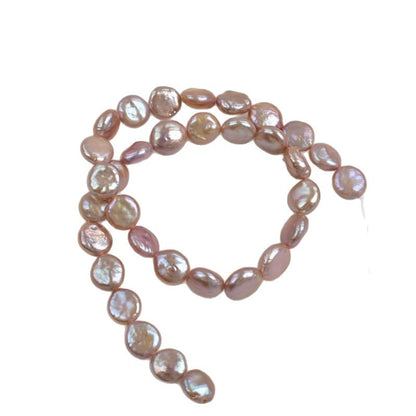 1071 11-12Mm Intense Purple Baroque Button Pearl