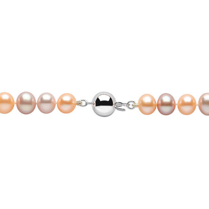 Mother's Day freshwater pearl jewelry necklace 6-6.5 mm three-piece gift box for mother, one for delivery