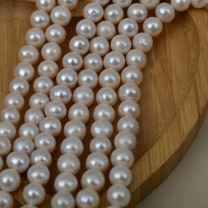 1139 Natural freshwater 9-10mm pearl loose bead mother chain work in progress DIY