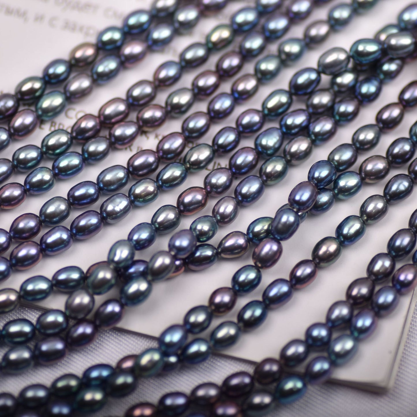 1051 Natural Freshwater Pearl Loose Beads DIY  Accessories 3-4mm Peacock Green Black Millet Beads Wholesale