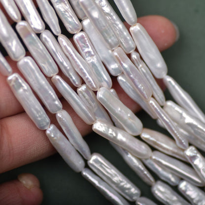 1105 Baroque strong light irregular natural freshwater pearl DIY necklace beaded jewelry accessories wholesale