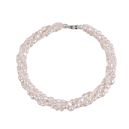 Sky freshwater pearl necklace female alien baroque multi-layer stacking fashion European and American retro XL108