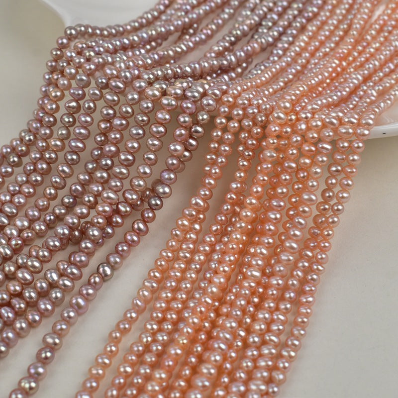 1185 4-5Mm natural freshwater pearl work in progress DIY loose beads