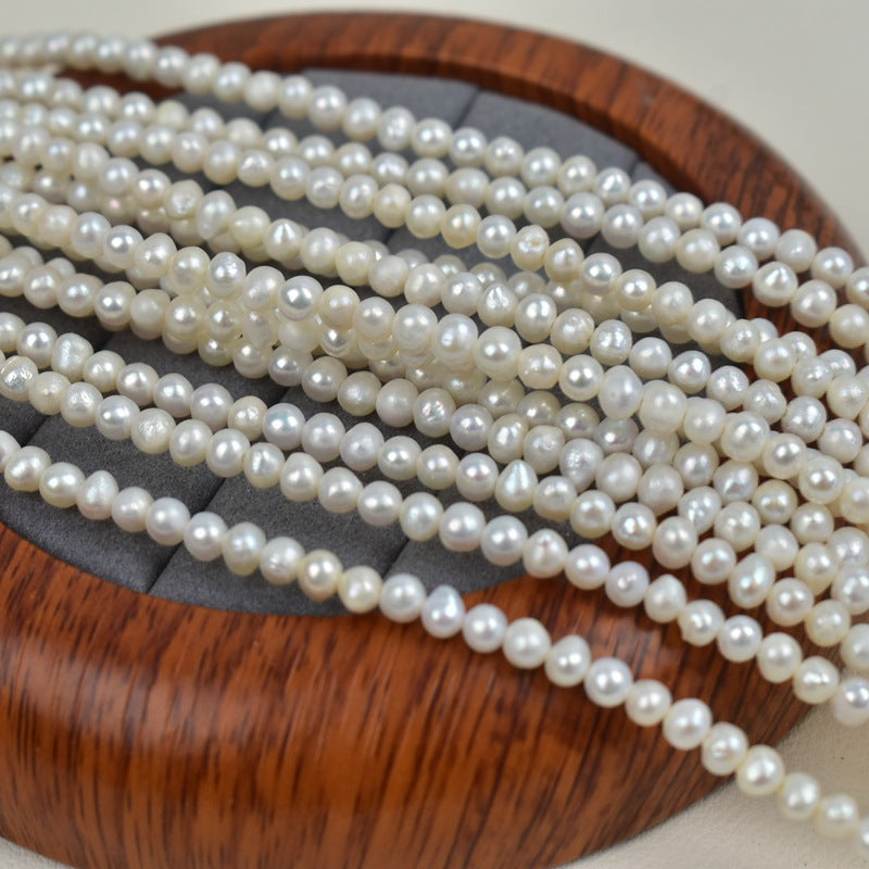1199 Bulk Spot Wholesale 4-5mm Zhuji Pearl Natural Pearl Necklace Bracelet Semi-finished DIY