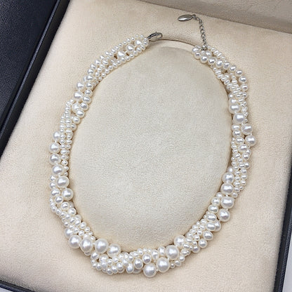 multi-layer TIAN Ran freshwater pearl necklace