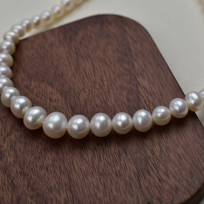 1138 Natural freshwater pearls, necklace work in progress DIY jewelry material
