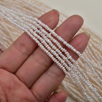 1246 manufacturers wholesale 37cm long natural freshwater pearl 2-2.5 mm