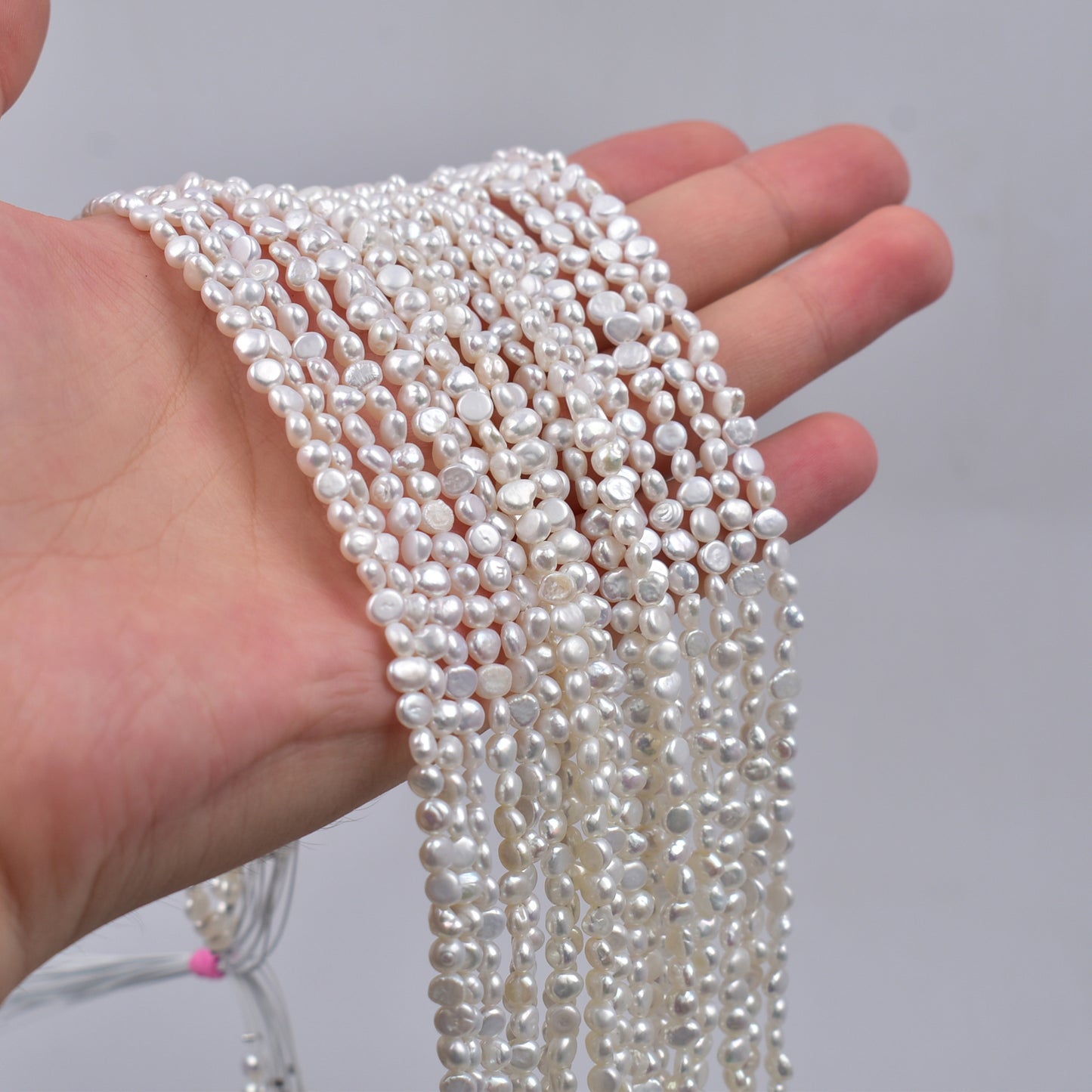 1205 4-5Mm Natural Freshwater Pearl, Baroque Shaped Pearl Loose Bead DIY