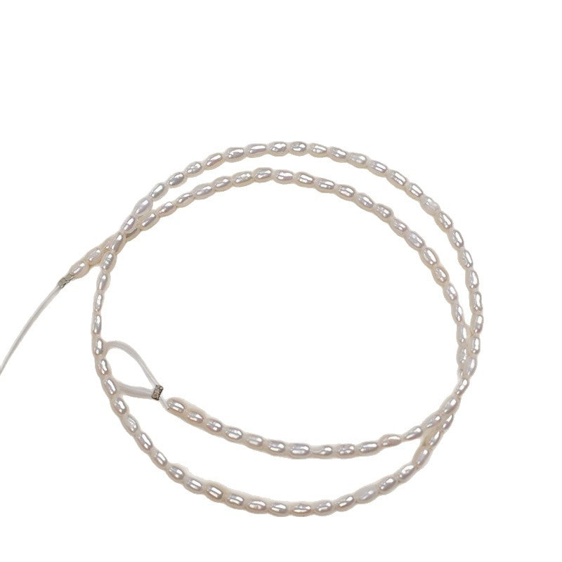 1061 2.5-3 mm Millet Beads Natural Freshwater Pearl work in progress