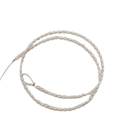 1061 2.5-3 mm Millet Beads Natural Freshwater Pearl work in progress