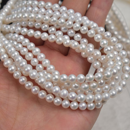 1146 5-6Mm natural freshwater pearl loose beads work in progress DIY
