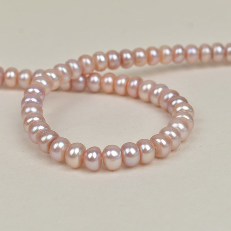 1206 9-10mm   Flat Beads Natural Freshwater Real Pearl Jewelry Accessories