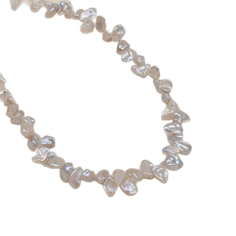 1081 Natural Silver Grey White Gold Panax Notoginseng Petals Baroque Natural Freshwater Pearl